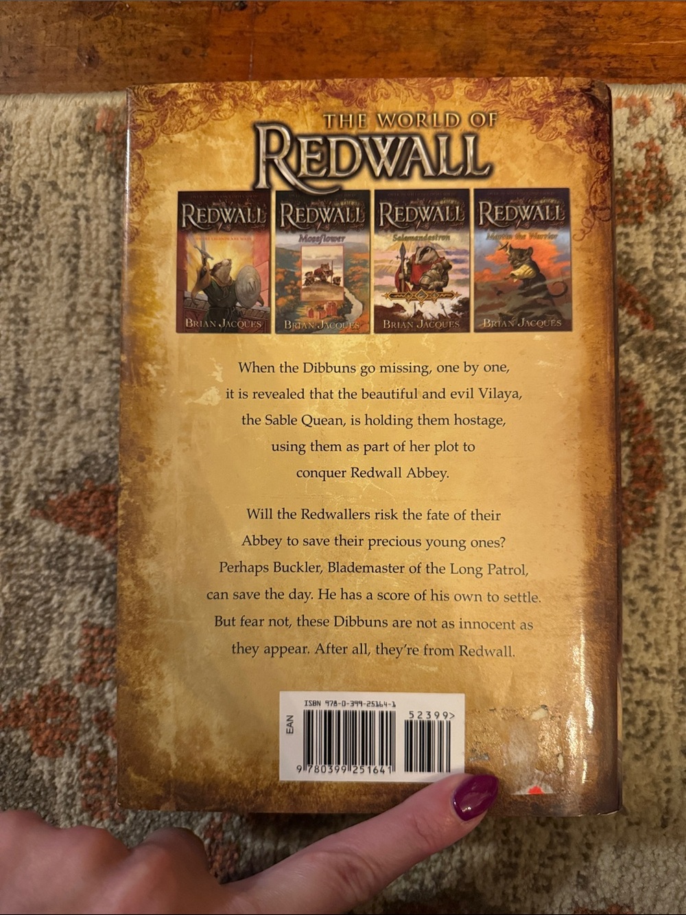 Redwall: The Sable Queen by Brian Jacques - Illustrated Hardcover - Picture 3 of 5